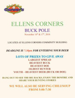 Ellens Corners Travel Center menu