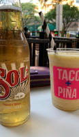Taco and Pina food