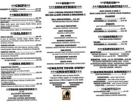 Gringos menu