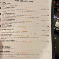 The Irish Mafia Brewing Company menu