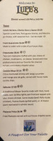 Lupe’s Restaurant And Calavera Bar menu