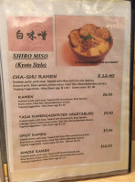 Ramen Misoya Chicago menu
