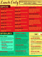 Pueblo Chico Mexican Grill menu