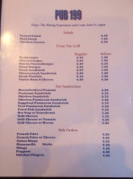 Pub 199 menu
