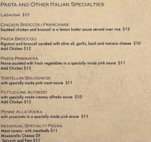 Olive Branch Mediterranean/italian Grill menu