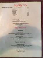 Country Hills Diner menu
