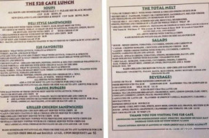 The 528 Café menu