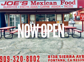 Joes Mexican Food inside