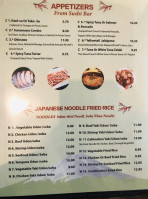 Fuji Sushi menu