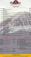 Fujiyama Japanese Steakhouse Sushi menu