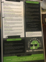 Blind Squirrel Louisville menu