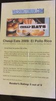 El Pollo Rico menu