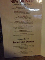 Sunshine Depot menu