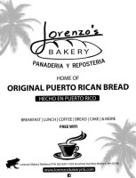 Lorenzo's Bakery menu