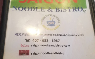Saigon Noodle And Bistro inside