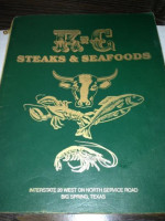 Tj's Steakhouse food