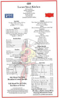 609 Locust Street Kitchen menu
