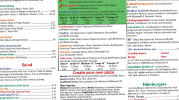 Pizza Round-up Biggs menu