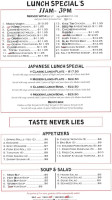 K'gen Asian Cuisine menu