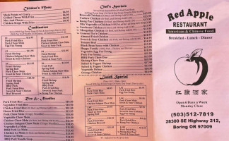 Red Apple menu