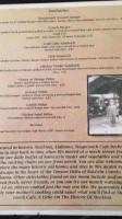 Stagecoach Cafe menu