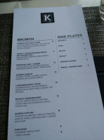 Kalurah Street Grill menu