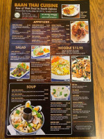 Baan Thai menu