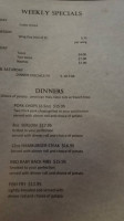 The Dirty Blonde Grill menu