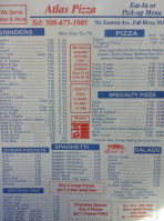 Atlas Pizza menu