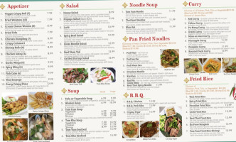 Real Thai Food menu