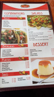 Alejandro's menu
