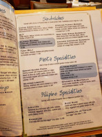 Canyon Cafe menu