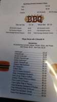 Brookwood Bbq Cafe menu