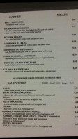 Marisqueira Azores menu