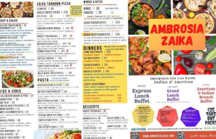Ambrosia Tavern menu