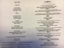 La Chanterelle menu