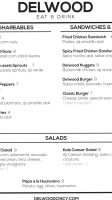 Delwood Cincy menu