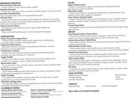 The Beancounter Coffeehouse Drinkery menu