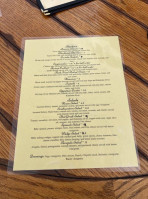 Balcony One menu