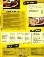 Checo's Mexican menu