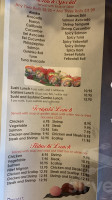 Mizu Sushi Hibachi menu