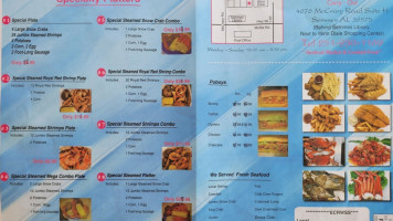 Seafood King menu