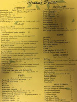 Ivana's menu