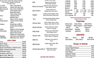 3d's Pizza Catering menu