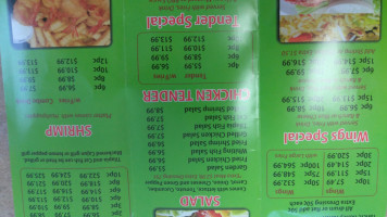 Wings Seafood menu