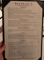 Brandani's Restaurant Wine Bar menu