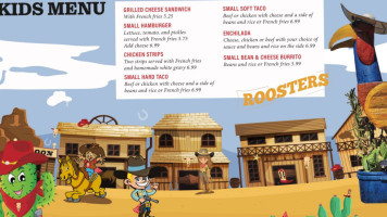 Rooster's Mexican Restaraunt Cantina menu