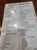 Mo City Crawfish menu