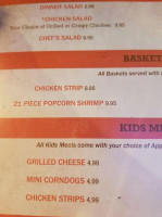 The First Street Grill menu