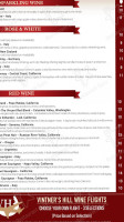 Vintner's Hill Wine Bistro menu